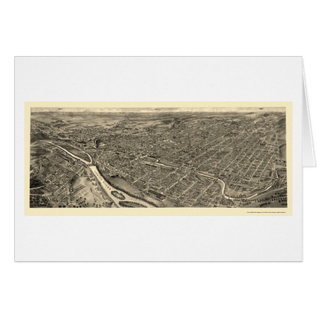 Allentown, PA Panoramic Map - 1922 (Front Horizontal)