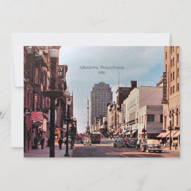 Allentown, Pennsylvania 1950 Card (Front)