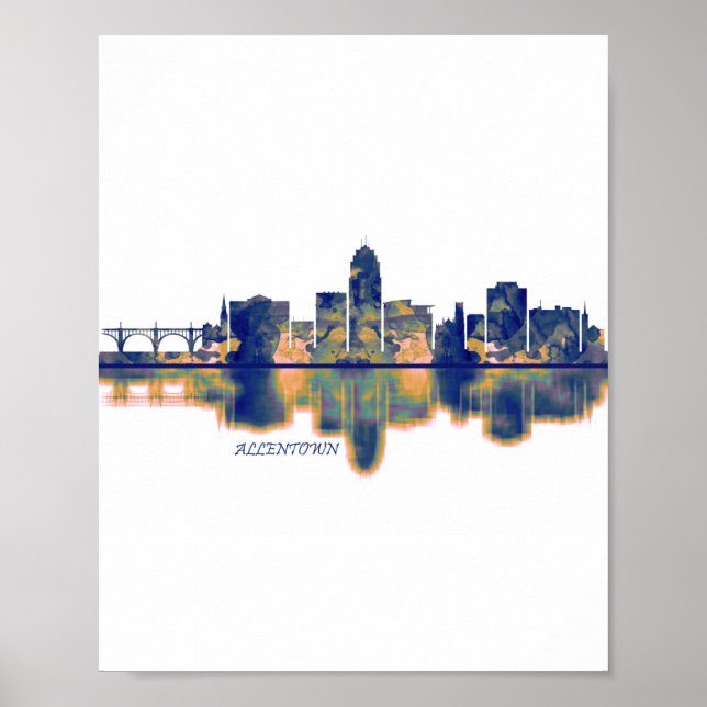 Allentown Skyline Poster (Front)