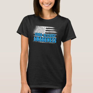 Allergic Reaction American Flag Food Allergy Aware T-Shirt