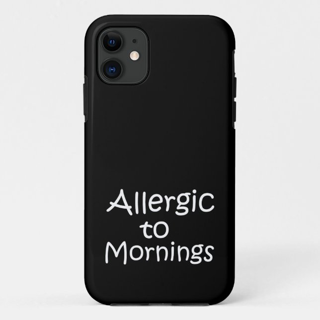 Allergic to mornings Case-Mate iPhone case (Back)