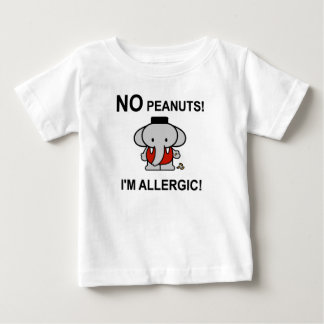 Allergic to Peanuts Baby T-Shirt