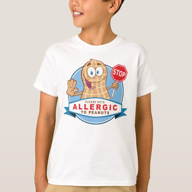 Allergic to Peanuts T-Shirt (Front)