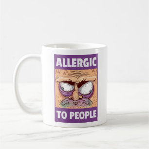 Allergic To People Coffee Mug