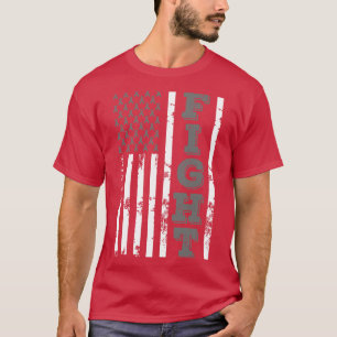 Allergies Awareness Fight American Flag 4th Of Jul T-Shirt