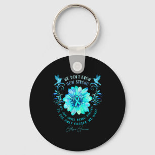 Allergies Awareness Flower We Dont Know How Stron  Key Ring