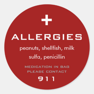 Allergies Sticker