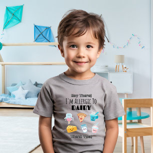 Allergy Awareness T-Shirt   Dairy Allergy Alert