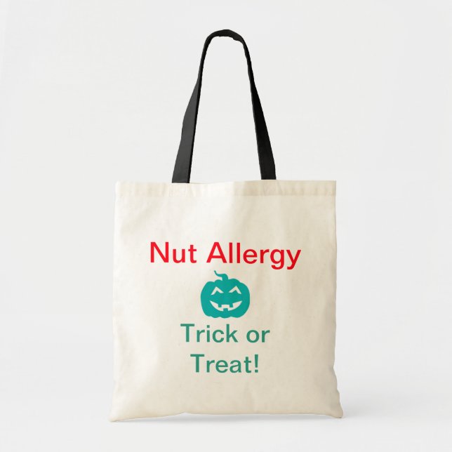 Allergy Awareness Trick or Treat bag Customise (Front)