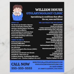Allergy Design, Otolaryngologist, Otolaryngology Flyer