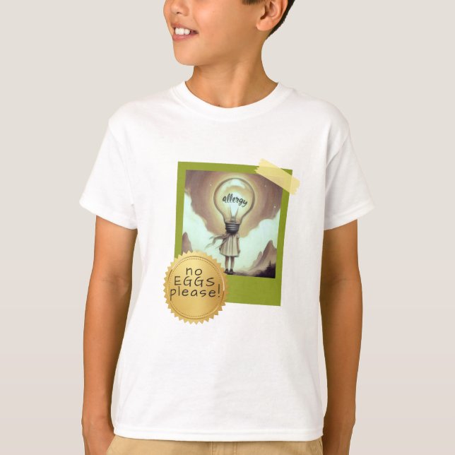 allergy to wheat personalised Tshirt allergy (Front)