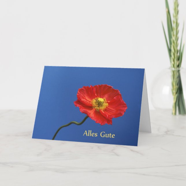 Alles Gute Grusskarte Card (Front)