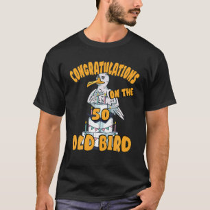 Alles Gute Zum 50 Year Birthday, Seagull Bird, Bir T-Shirt