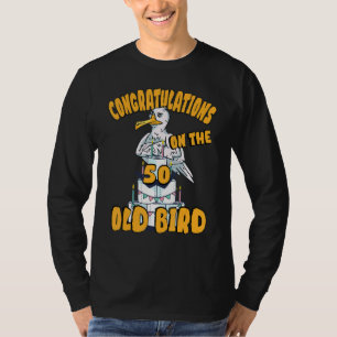 Alles Gute Zum 50 Year Birthday Seagull Bird Bir T-Shirt