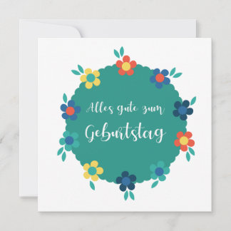 Alles gute zum Geburstag-Happy Birthday in German Card