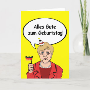 Alles Gute zum Geburtstag - Angela Merkel Birthday Card
