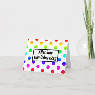 Alles Gute zum Geburtstag, German birthday  Card
