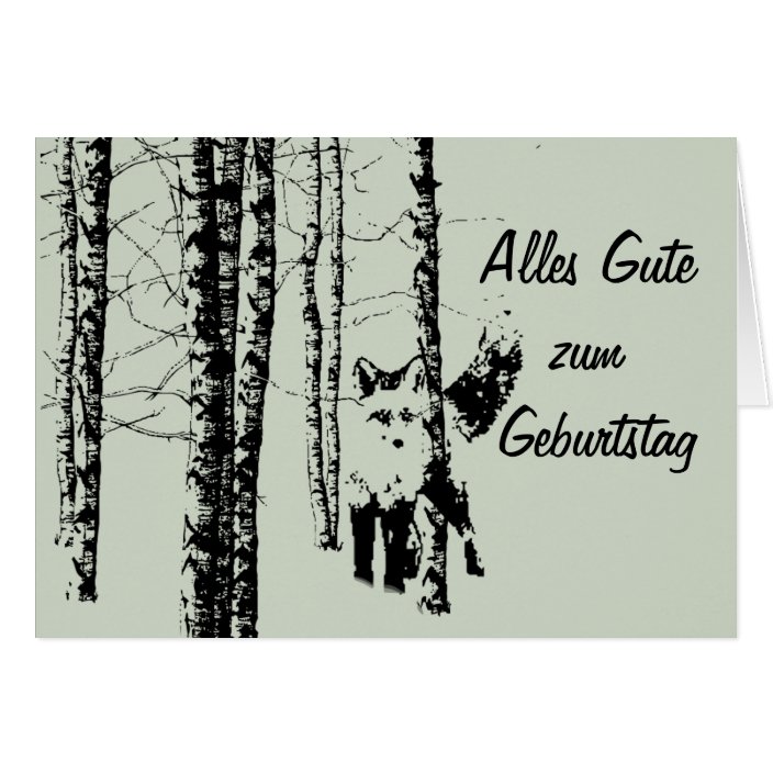 Alles Gute zum Geburtstag Wald Fuchs Zazzle.co.uk
