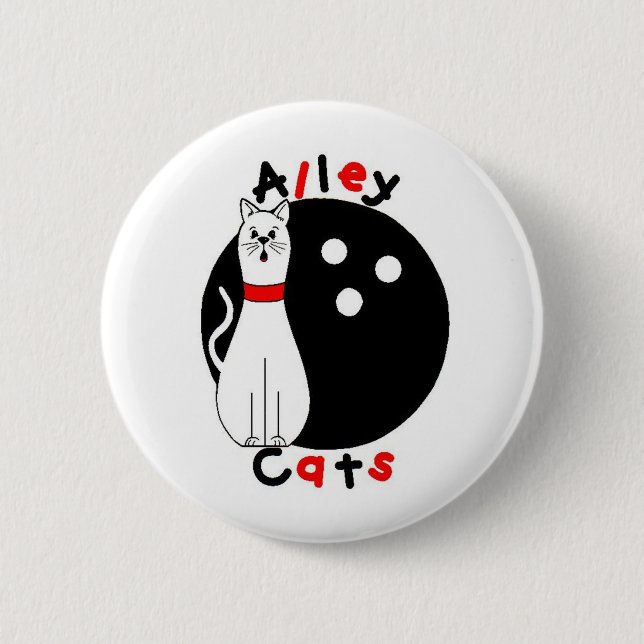 Alley Cat 6 Cm Round Badge (Front)