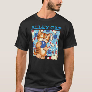 Alley Cat Bowling Pun T-Shirt