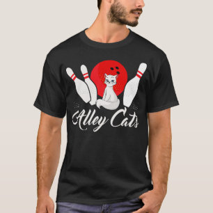 Alley Cat Funny Bowler Bowling (2) T-Shirt