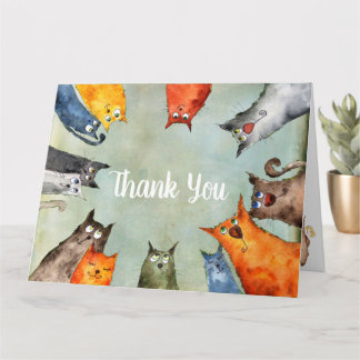 Alley Cat Thank You Card