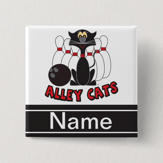 Alley Cats Bowling Pin | Personalise (Front)
