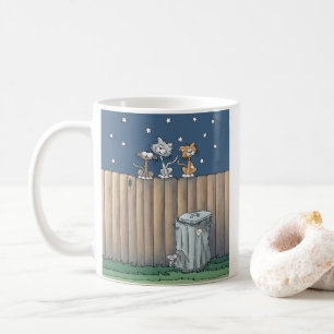 Alley Cats fence Coffee Mug