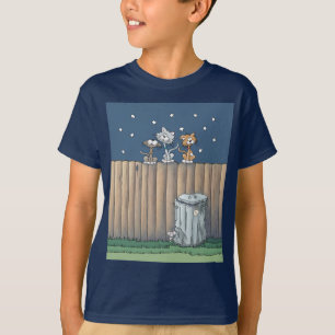 Alley Cats on a fence T-Shirt