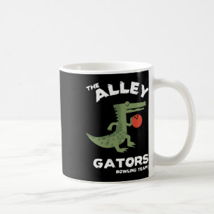 Alley Gators Bowling Team Design Coffee Mug