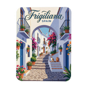 Alley in Frigiliana Spain Magnet