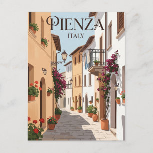 Alley in Pienza Italy Postcard