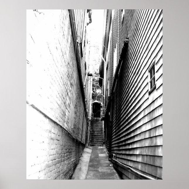 Alley in Sausalito Poster (Front)