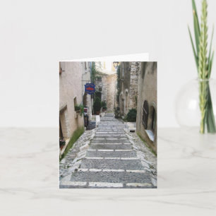 Alley in St Paul, France Card