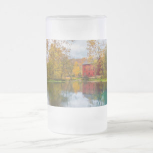 Alley Mill And Spring Frosted Glass Beer Mug