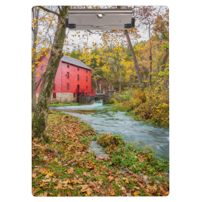 Alley Mill In Autumn Clipboard (Front)