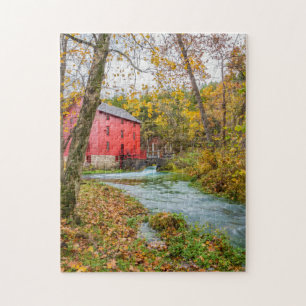 Alley Mill In Autumn Jigsaw Puzzle