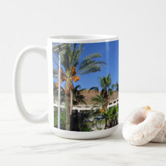 Alley of date palms coffee mug