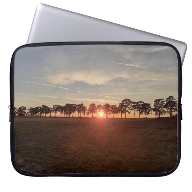 Alley of pines laptop sleeve (Front)