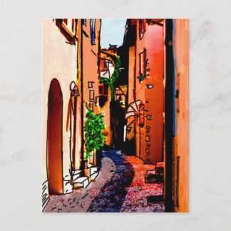 alley postcard