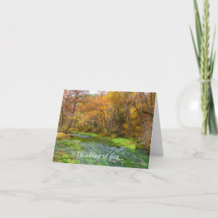 Alley Spring Autumn Water Thinking Of You Card