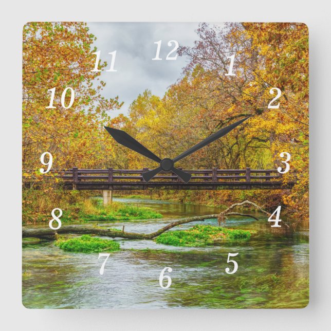 Alley Spring River Wall Clock (Front)