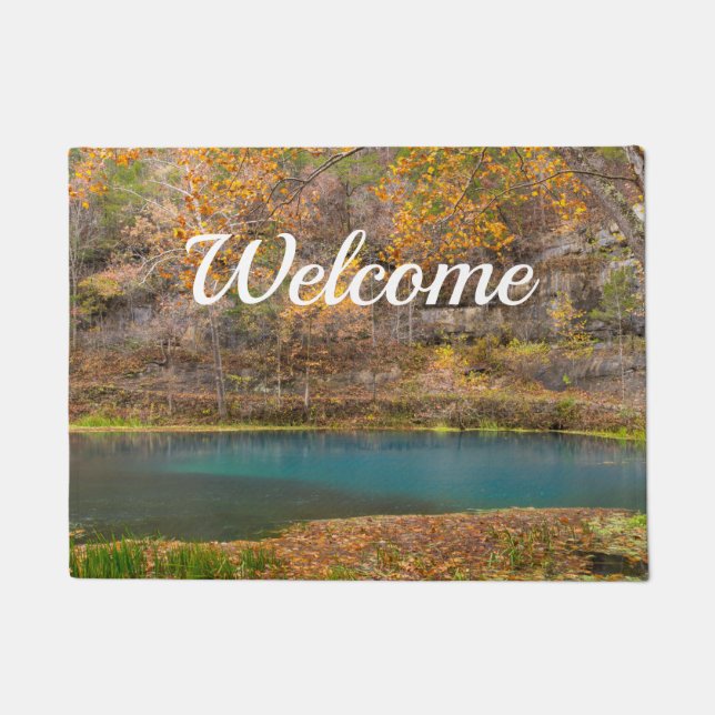 Alley Spring View Welcome Doormat (Front)