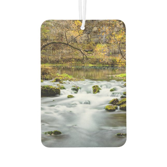 Alley Springs Rapids Car Air Freshener (Back)