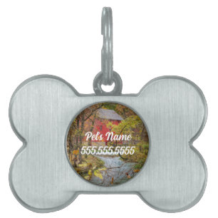 Alley Through The Woods Pet ID Tag