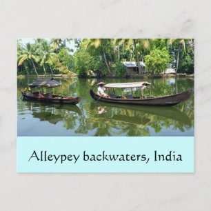 Alleypey backwaters, india postcard