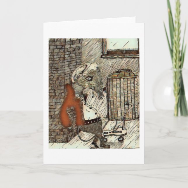 Alleyway Rat 🐀  Thank You Card (Front)