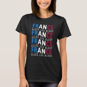 Allez Les Bleus France Soccer Flag Football Boys F T-Shirt