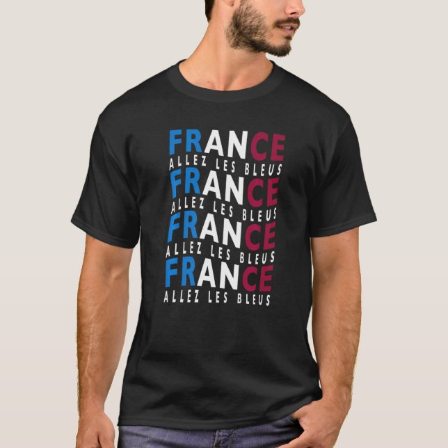 Allez Les Bleus France Soccer Flag Football Boys F T-Shirt (Front)