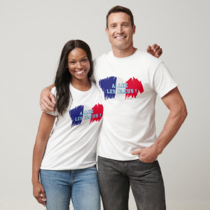 "Allez les Bleus" French Soccer Supporter T-Shirt